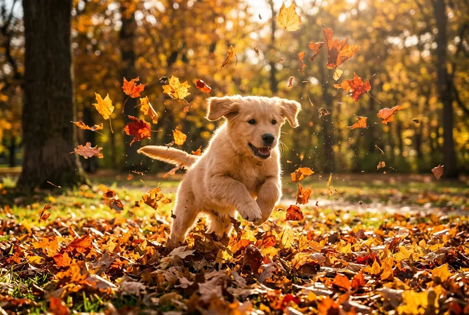 Autumn pup