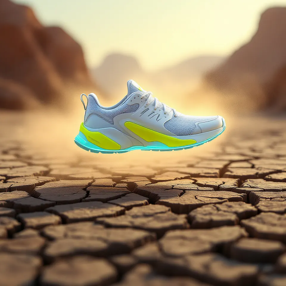 Levitating sneaker