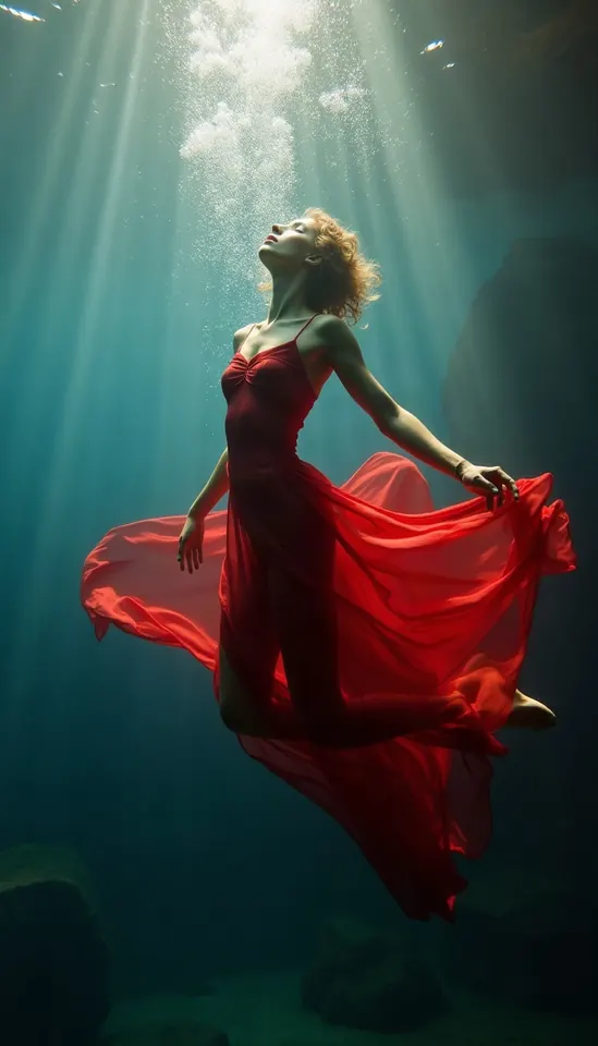 Deep blue dance